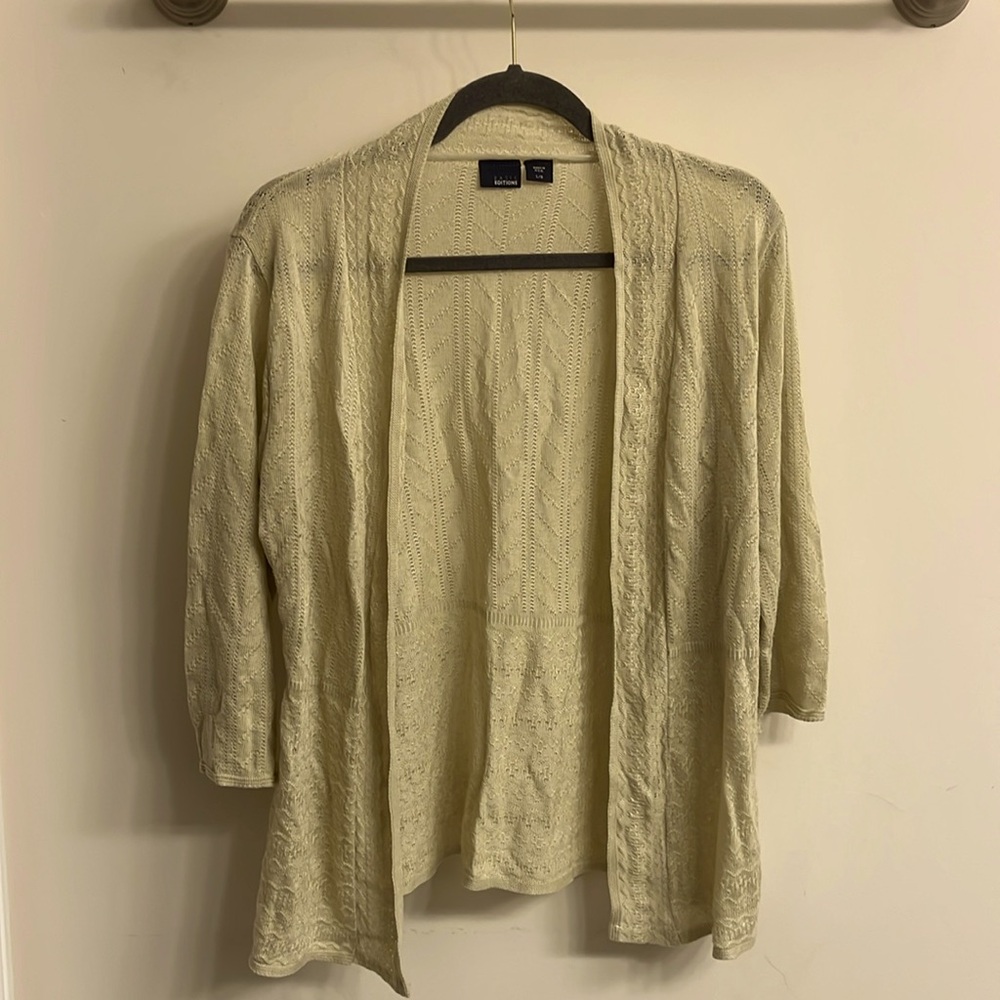 Pointelle cardigan
